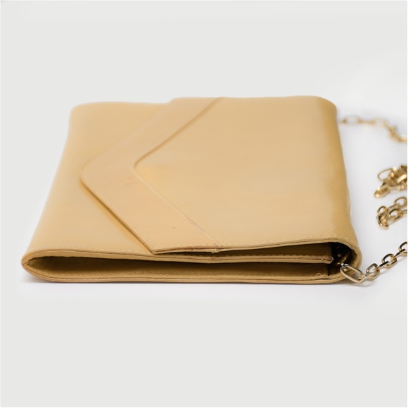 PANCALDI Vintage Leather Envelope Convertible Clutch/Shoulder Bag - Picture 14 of 16